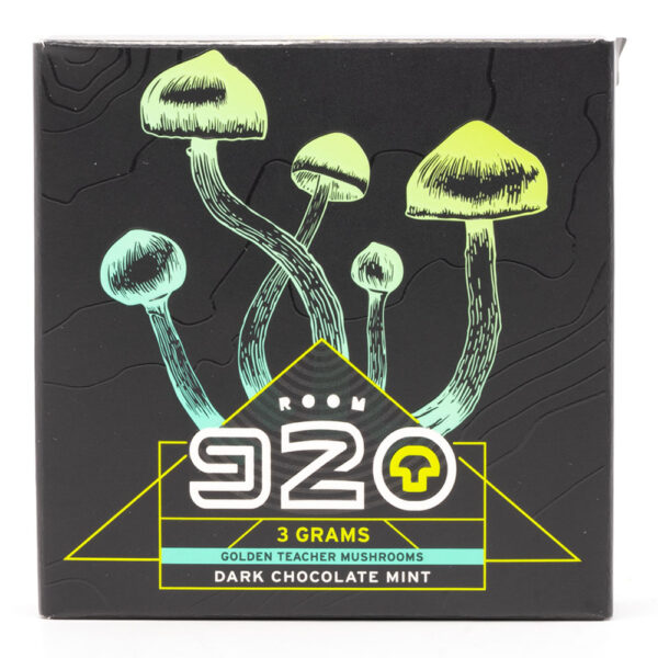 Room 920 - Mushroom Chocolate Bar - Dark Chocolate Mint - 3 grams | Shrooms For Sale Canada