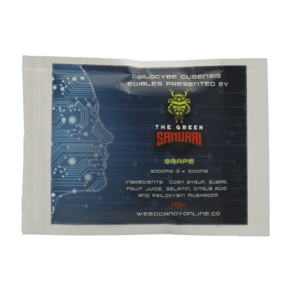 The Green Samurai - Shroom Gummies - Grape - 3g | Shrooms For Sale Canada