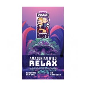 Super Magic Mushroom Bro’s - Amazonian Wild RELAX - 400MG Capsules | Shrooms For Sale Canada