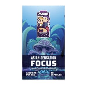 Super Magic Mushroom Bro’s - Asian Sensation FOCUS - 400MG Capsules | Shrooms For Sale Canada